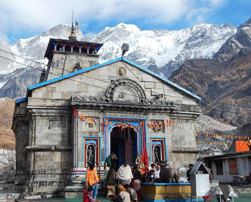 Kedarnath Temple  (50 Kms by road & 18 Kms trekking)