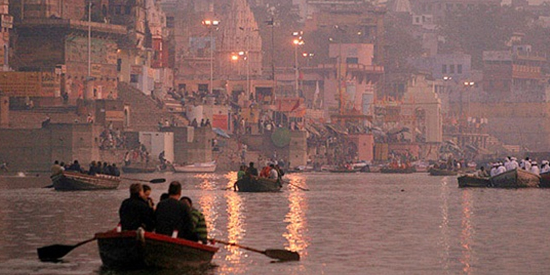 Morning Boat Ride in Ganges River.